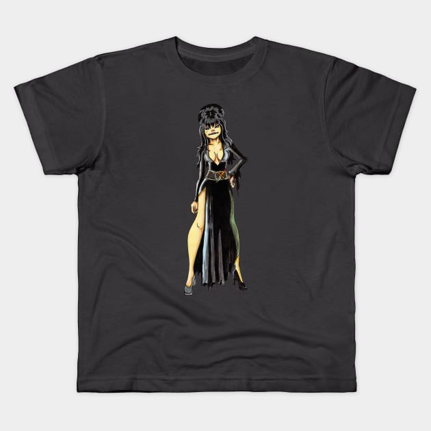 Elvira the Gorilla(z) Kids T-Shirt by LeeHowardArtist